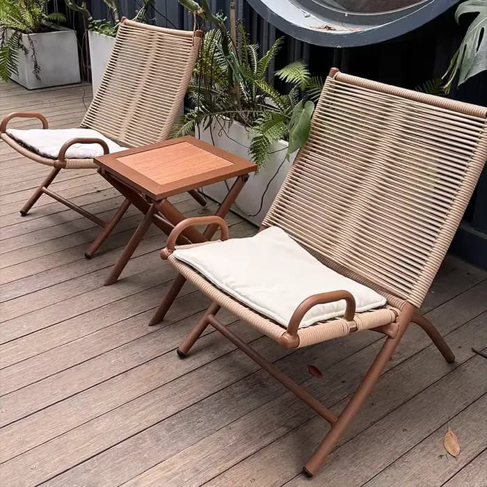 Chaise longue pliante d'extérieur