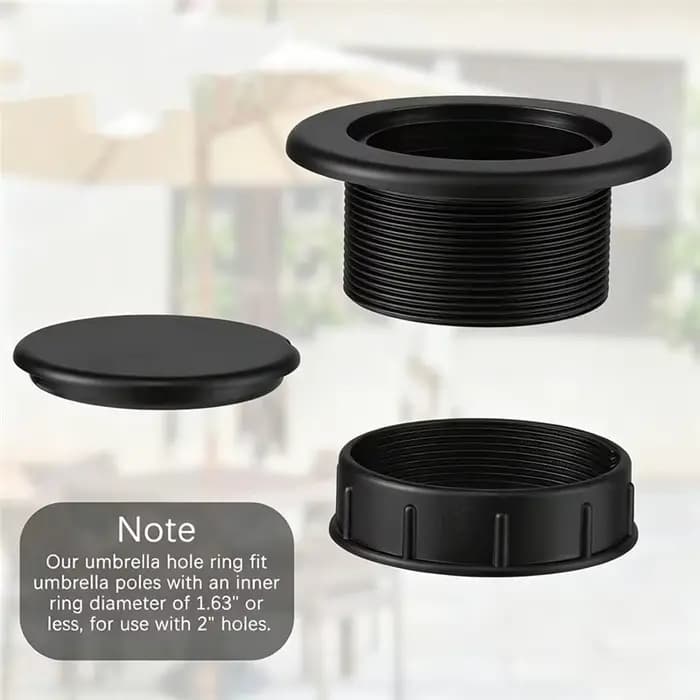 BSEVB - Bouchon d'anneau pour trou de parasol de table de patio
