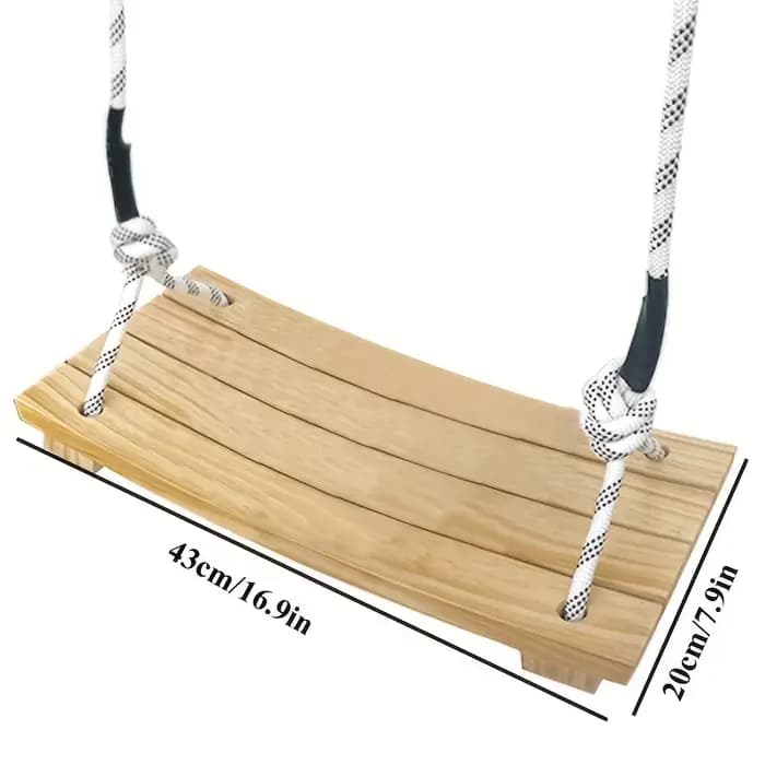 Adult Hanging Swing Chair - Solid Wood Porch