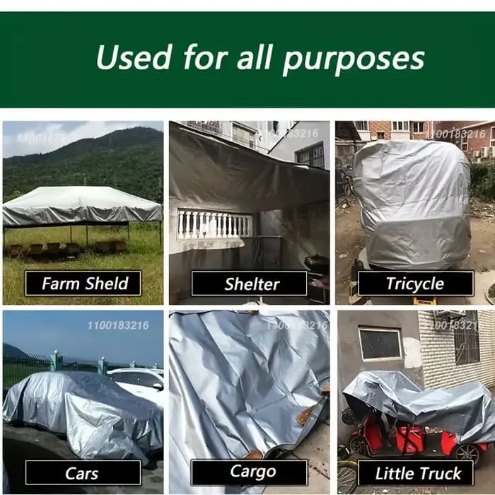 Bâche de jardin imperméable, auvent en toile, tissu huilé, auvent imperméable pour plantes de jardin, 0.32mm, en polyéthyle