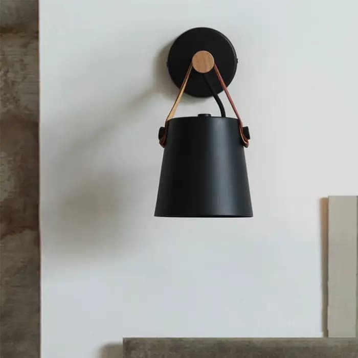 Lampe murale en bois, luminaire d'intérieur pour la maison, éclairage d'intérieur, salon, style nordique moderne, lampes murales de chevet avec fil E27