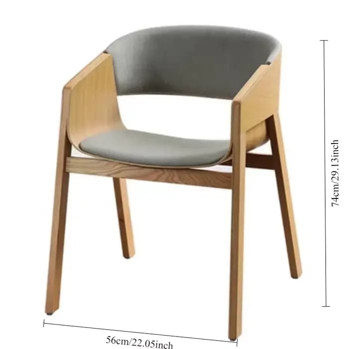 Chaise nordique de luxe en bois