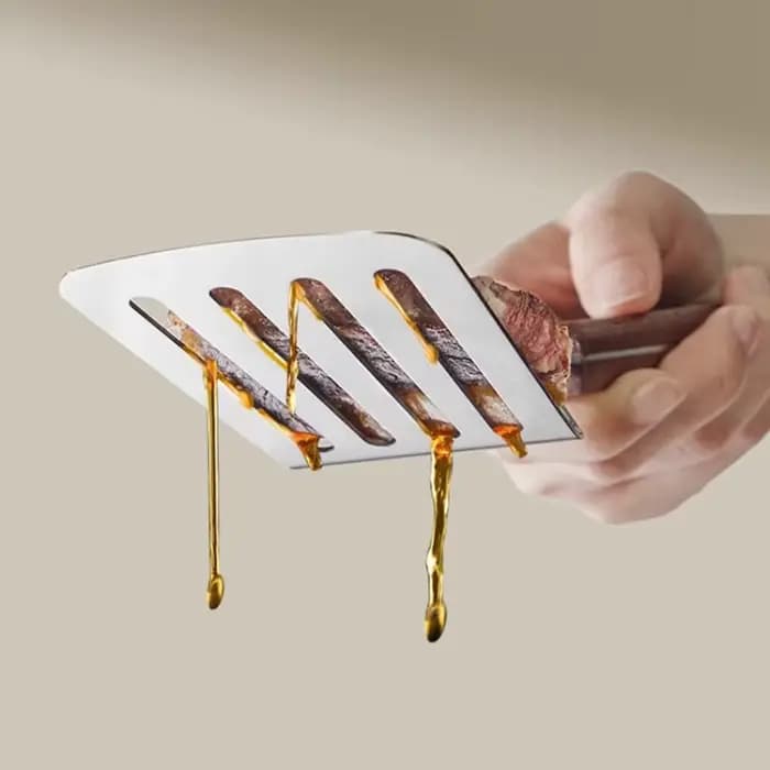 COOKER KING Spatule et grattoir à gril en acier inoxydable