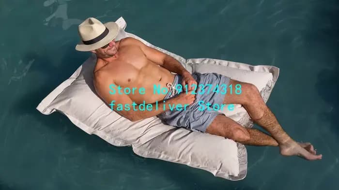 Pouf flottant surdimensionné de luxe