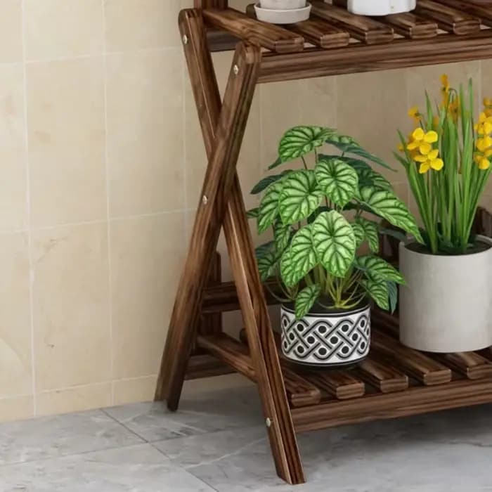 Étagère à plantes décorative en bois