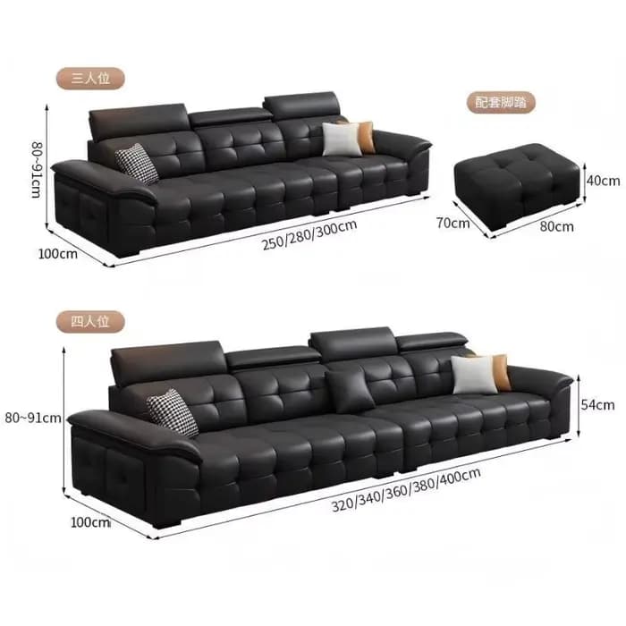 Salon canapé en cuir Europe minimaliste moderne paresseux