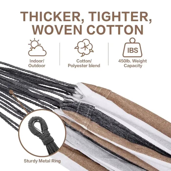 Hamac de jardin double pour l'extérieur