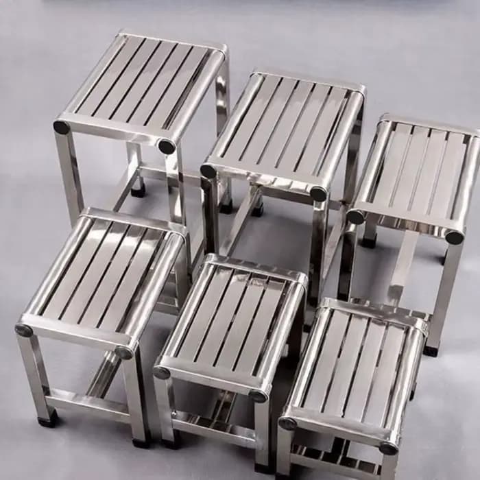 Tabouret en acier inoxydable simple, meuble multifonctionnel, chaussure, piste de proxy, tabouret de bain, banc de pêche portable