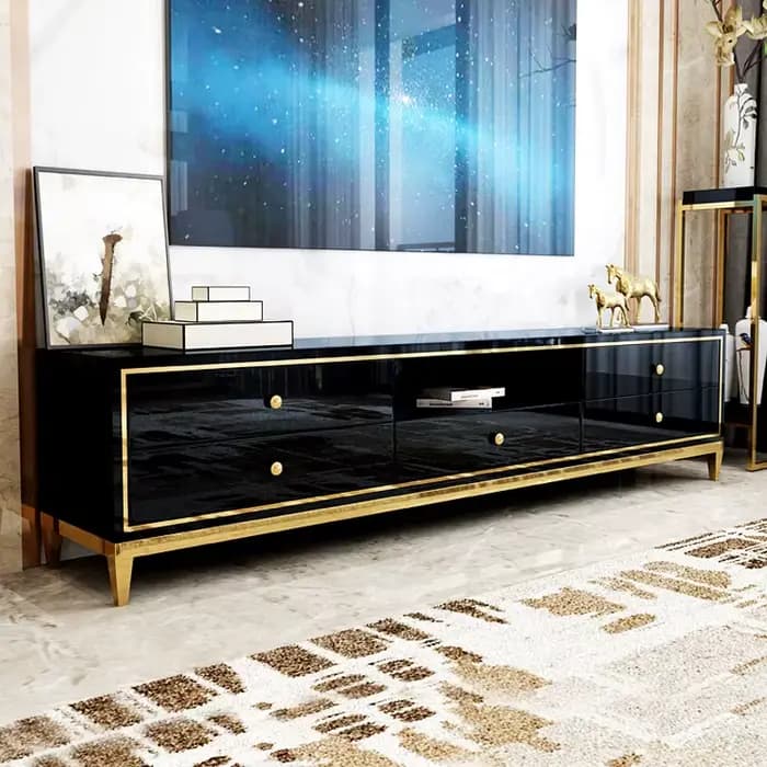 Salon avec support meuble Tv classique européen Design tendance meuble Tv beauté minimaliste Mobiletto Porta Tv meubles de maison