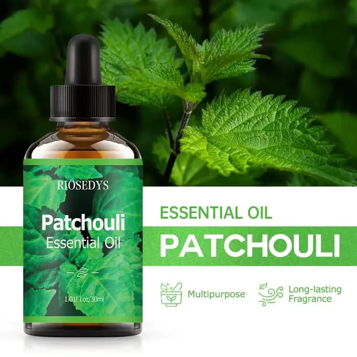 Huile essentielle de patchouli, pour soins de santé, massage corporel et soins capillaires, hydratant et intensément hydratant.