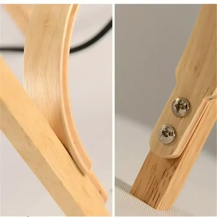 Bois Art moderne lampe de Table japonais chambre chevet Simple LED lampe de bureau salle à manger salon salle d'étude lampadaire décor luminaire