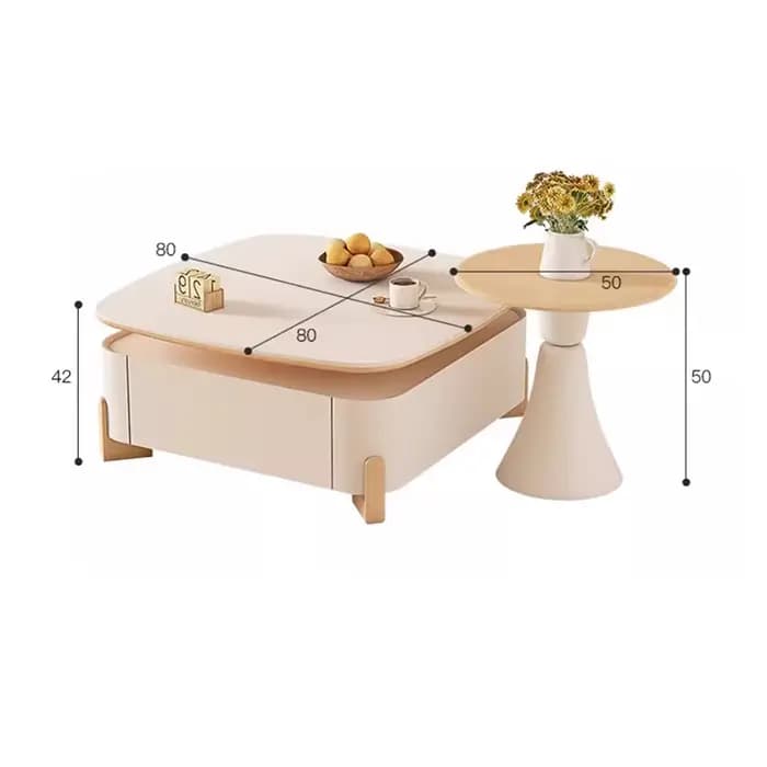 Table basse De luxe moderne carrée Glam ensembles minimalistes