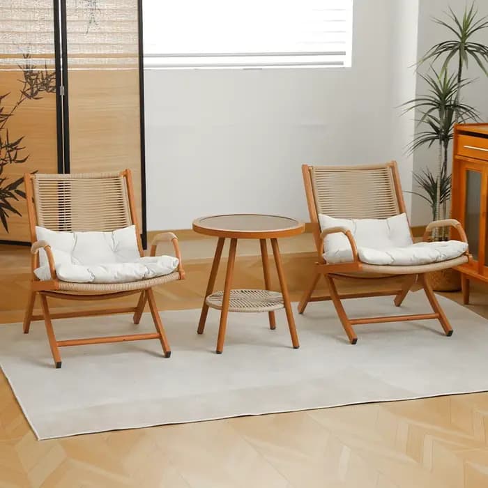 Chaise inclinable pliable en alliage