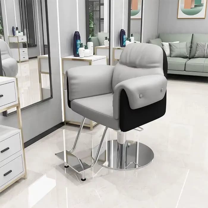 Barbier professionnel ergonomique plancher confortable salon de coiffure chaise de barbier moderne Design élégant Sedie Per Estetista meubles