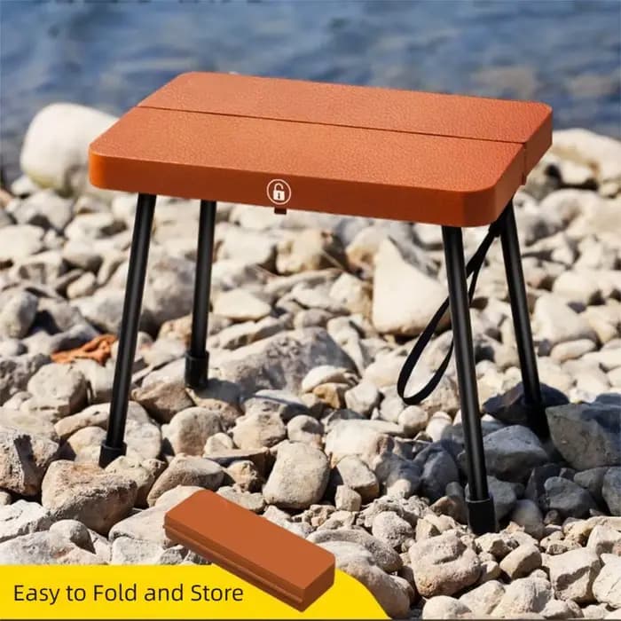 Chaise pliante en alliage d'aluminium, petit banc robuste et résistant, facile à transporter, tabouret de pêche léger pour pique-nique au bord de la piscine