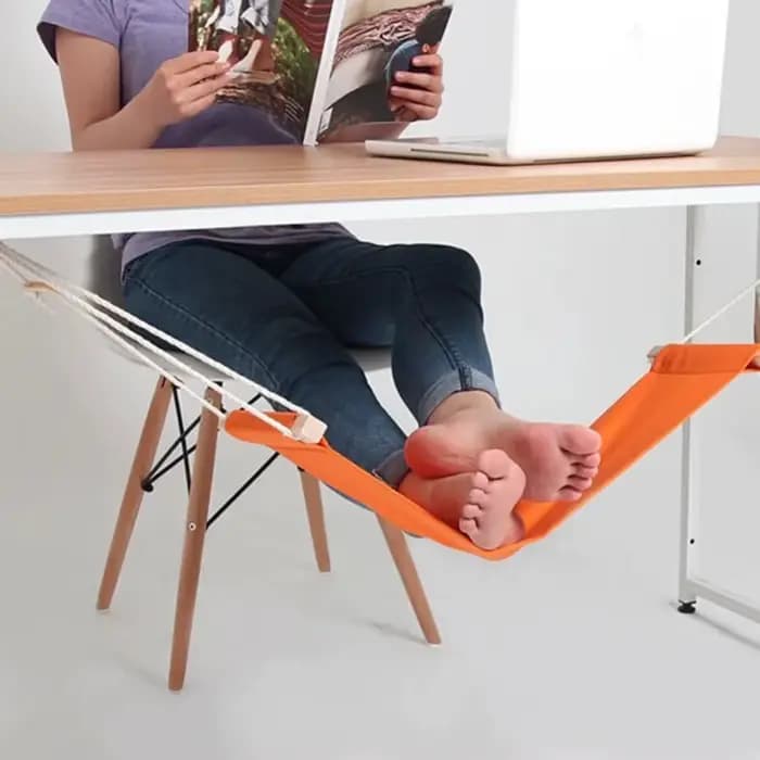 Hamac à pieds créatif, table de bureau portable