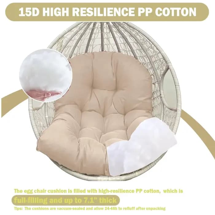 Coussins de chaise en forme d'œuf