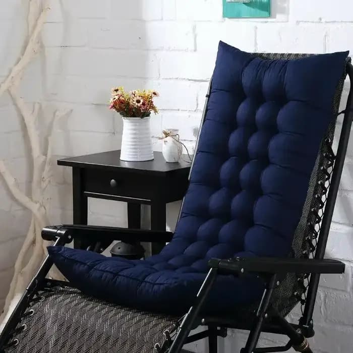 Chaise longue à bascule de jardin extérieur 110cm x 40cm