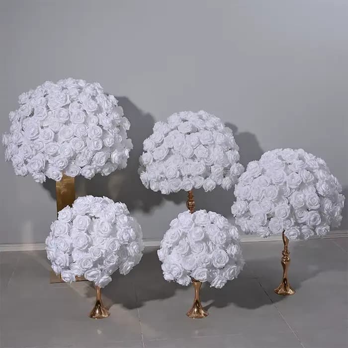 Boule de fleurs artificielles, plante de Simulation, fausse scène en T, salon, hôtel, décoration de mariage, ameublement de fête à domicile