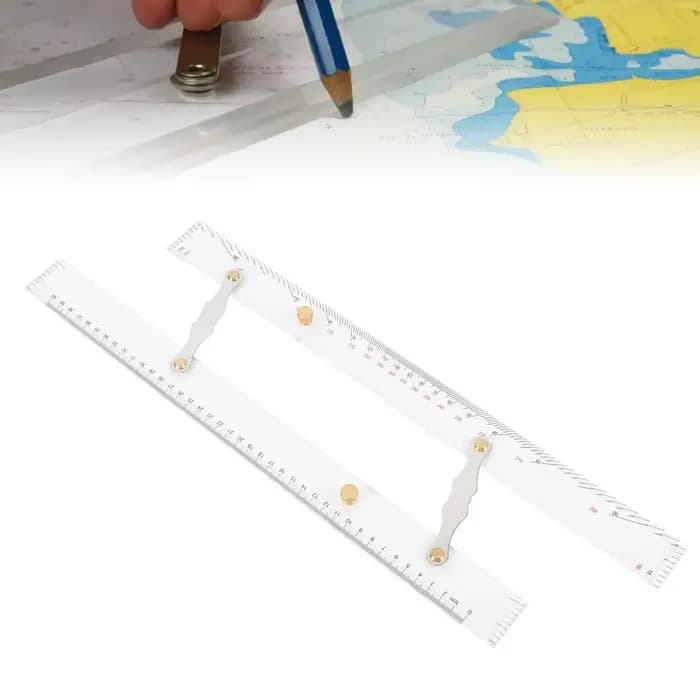 Règle parallèle marine 450mm, règle parallèle de Navigation Marine, outil de traçage de tableau marin nautique en acrylique haute transparence