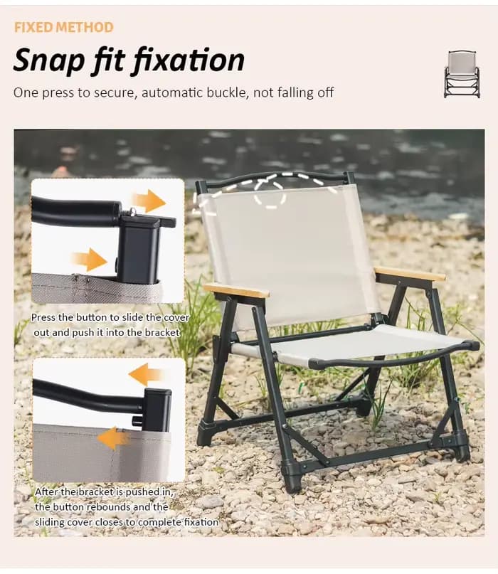 Chaise de pique-nique d'extérieur portable