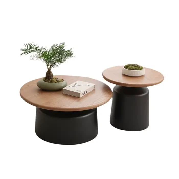 Table basse ronde en bois
