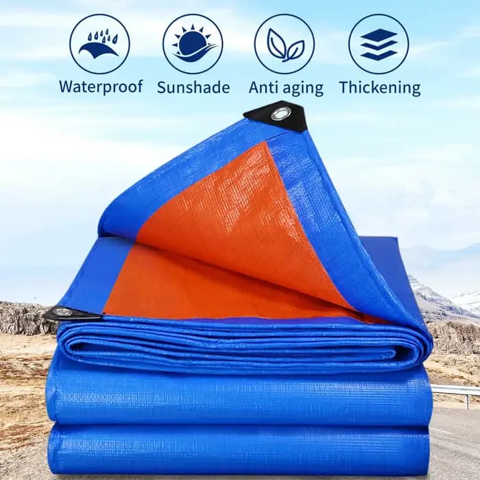 Bâche de protection rectangulaire durable pour terrasse, protection solaire anti-UV, imperméable, pour camping, extérieur, jardin