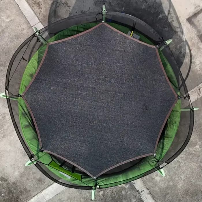 Voile d'ombrage en filet pare-soleil pour trampoline de 6