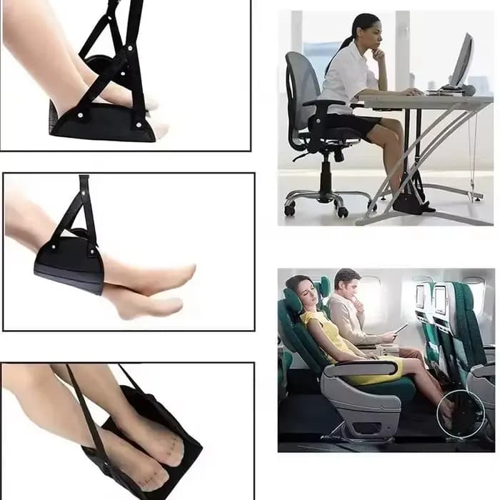 Hamac portable réglable pour les jambes (1-3 pièces) avec repose-pieds confortable pour avion