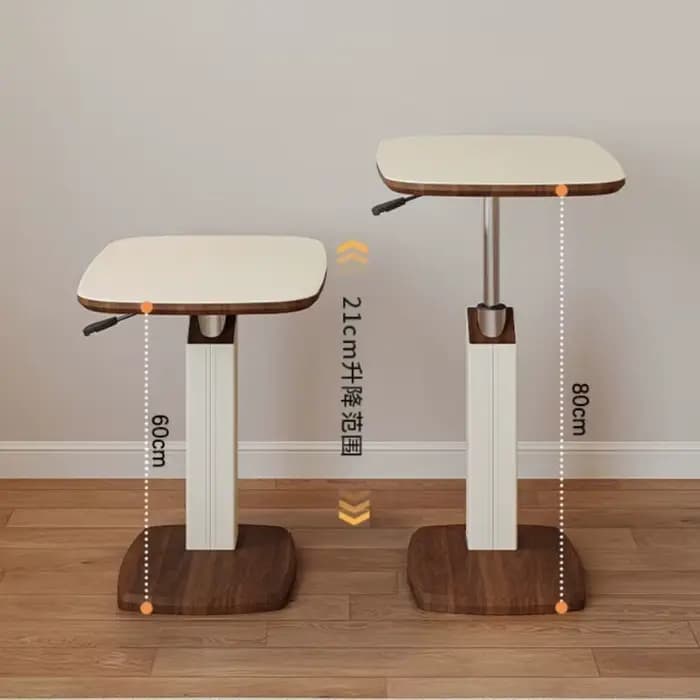 Table de lit d'appoint réglable multifonctionnelle, bureau rotatif réglable en hauteur pour ordinateur portable, mobilier de bureau d'étude à domicile