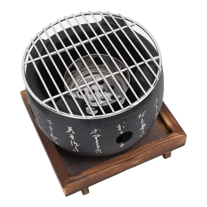 Mini Barbecue Rond Portable de Style Japonais