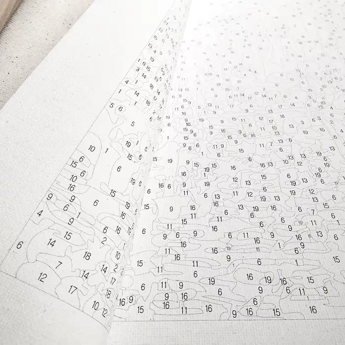 Peinture par numéros de vase 40x50cm, kit de dessin pour décoration de salon, fleurs, cadeau, peintures numérotées