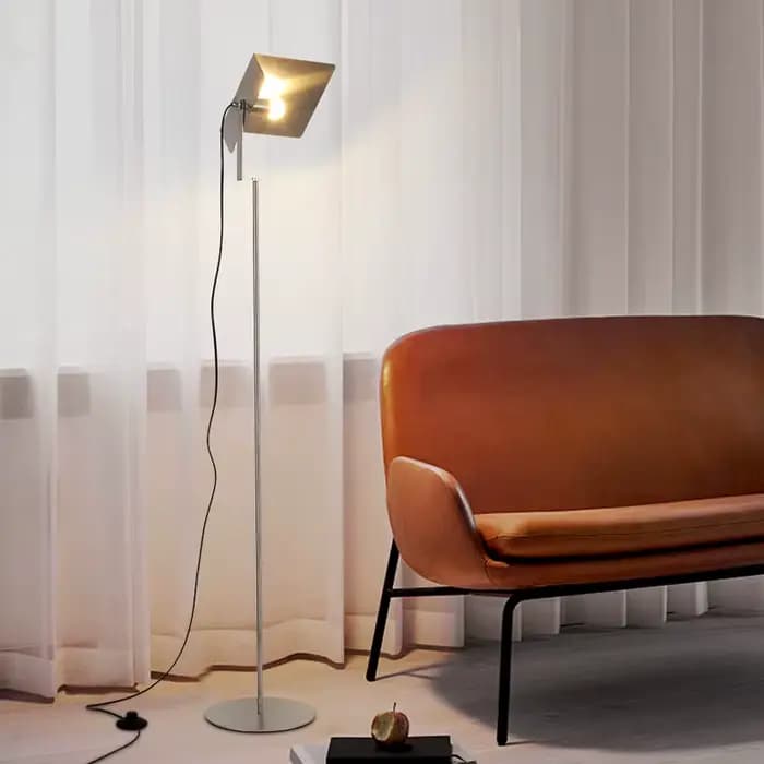 Lampe LED autoportante en acier inoxydable