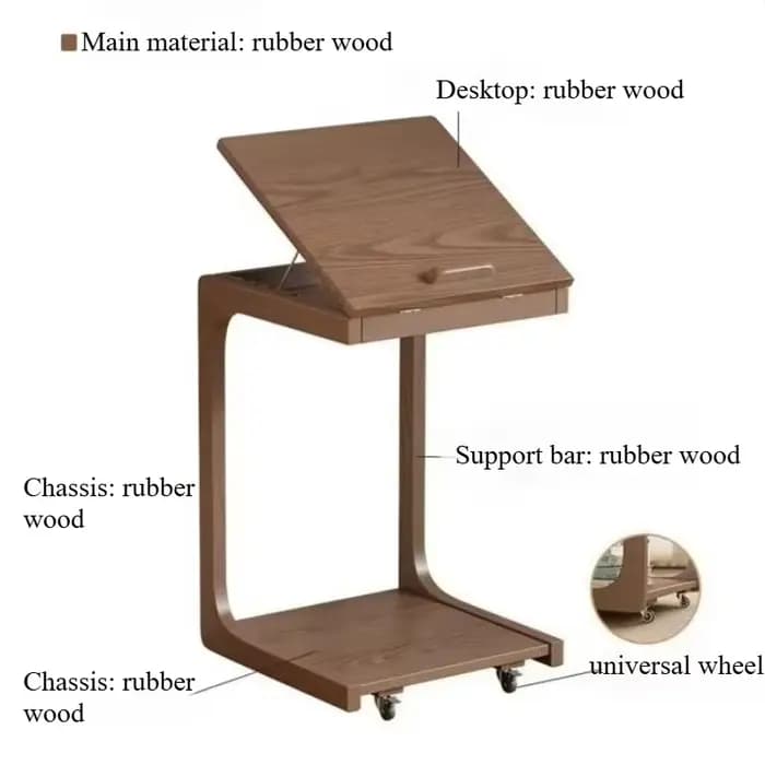 Table d'appoint en bois pour salon