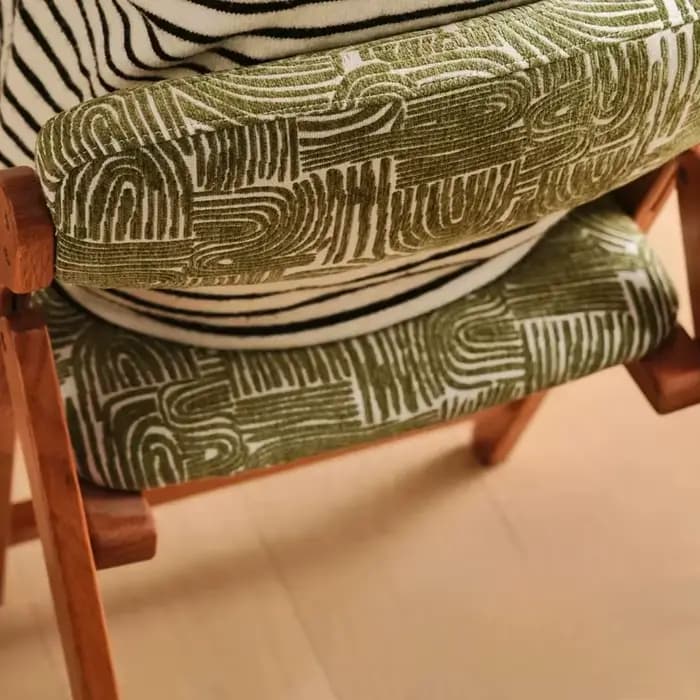 Chaises de salle à manger rembourrées vintage