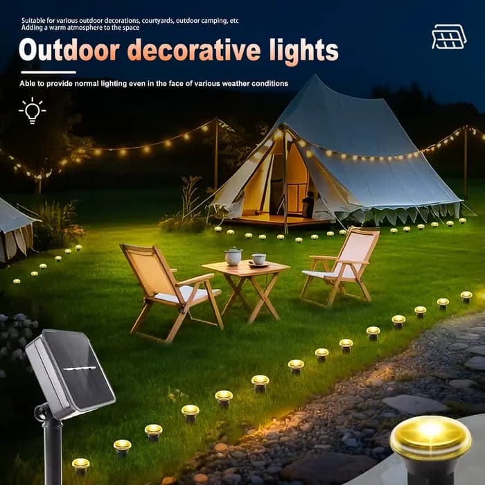 Lumière solaire LED pour allée de jardin