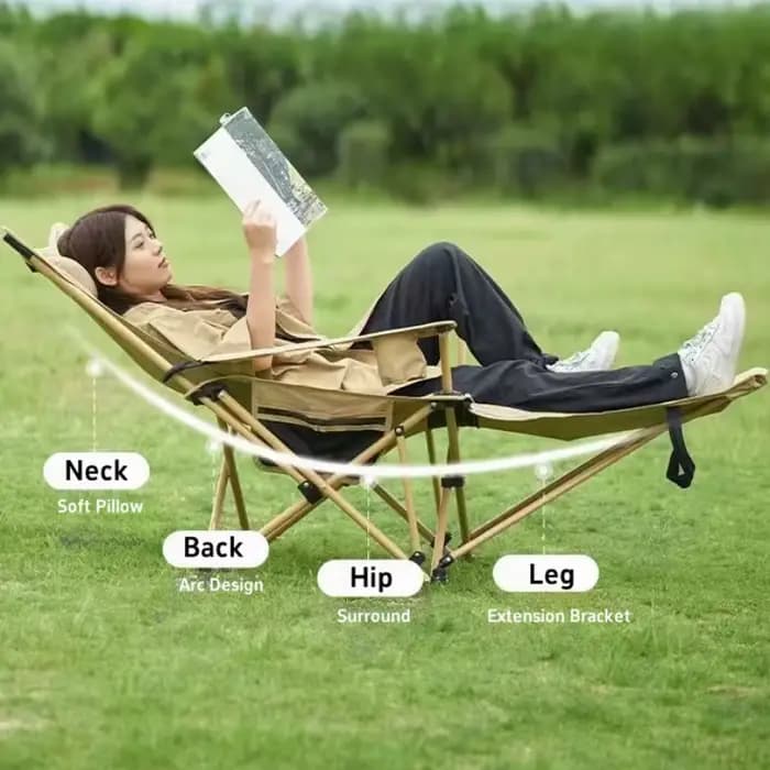 Chaise longue pliante d'extérieur