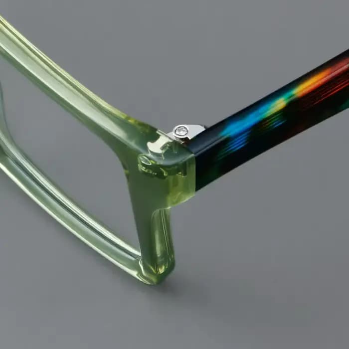 Lunettes de lecture optiques carrées vertes pour hommes et femmes, lunettes de presbytie, anti-lumière bleue, lunettes d'ordinateur, mode, marque