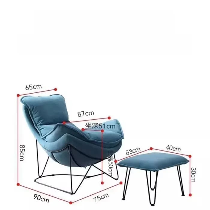 Coussinets contemporains chaises salon repose-pieds Design balcon