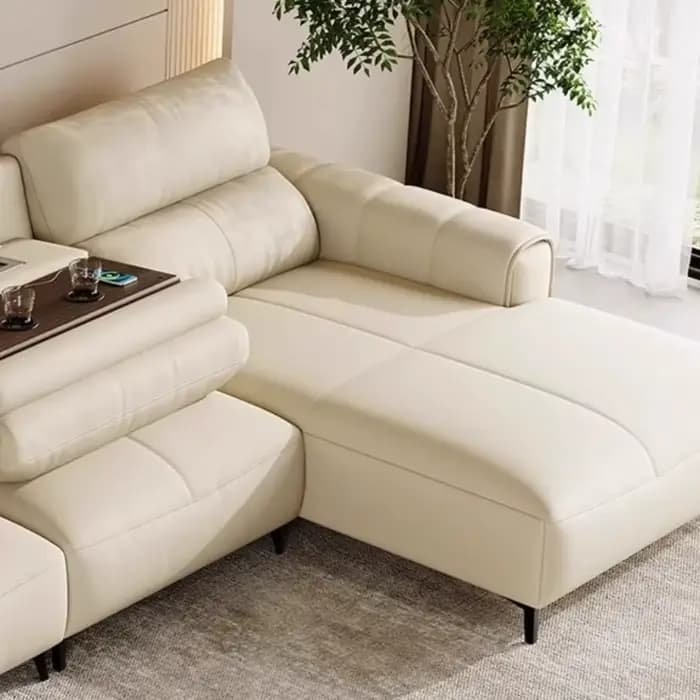 Salon classique moderne canapé extensible électrique
