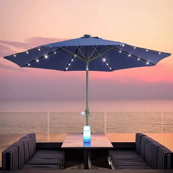 Guirlande lumineuse solaire pour parasol