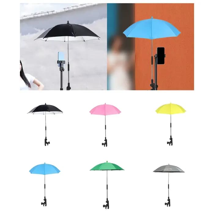 Parasols de chaise de sport avec clip anti-soleil 360 ° Parasol réglable pour poussette de bébé
