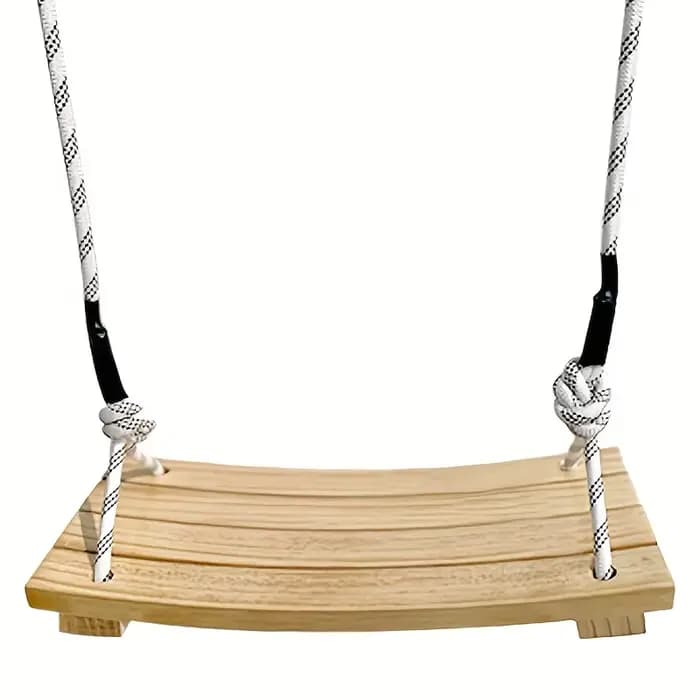 Adult Hanging Swing Chair - Solid Wood Porch