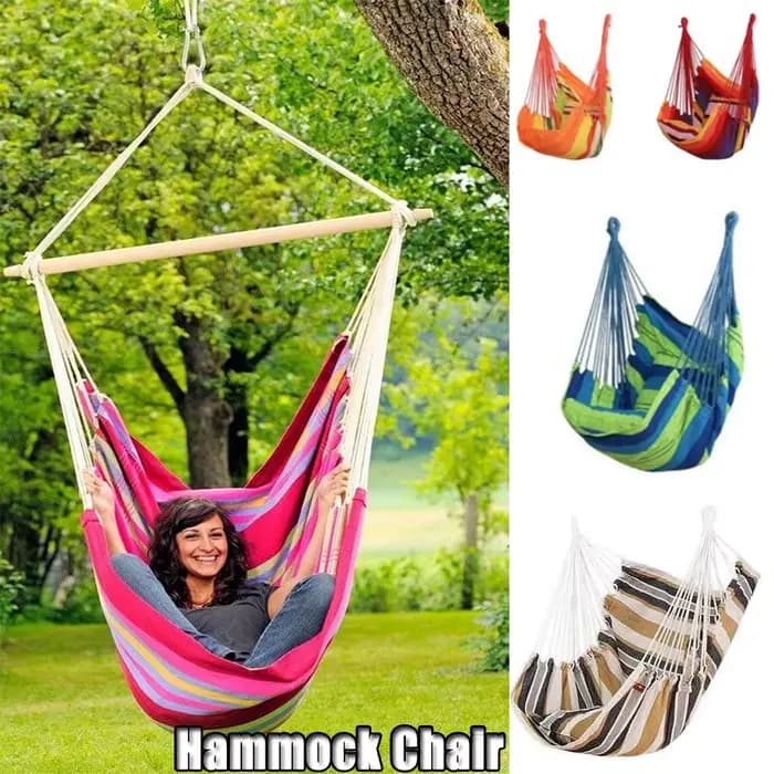 Chaise suspendue de jardin en tissu d'intérieur et d'extérieur