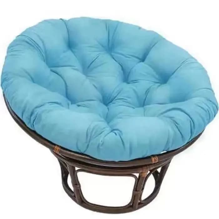 Fauteuil suspendu imperméable Papaya avec coussin rond intégré et support lombaire pour l'extérieur