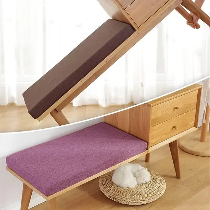 Coussins de banc personnalisés de 5cm, siège de chaise, oreiller de canapé, baie vitrée, coussin décoratif pour canapés, siège de banc de jardin, balançoire, siège arrière