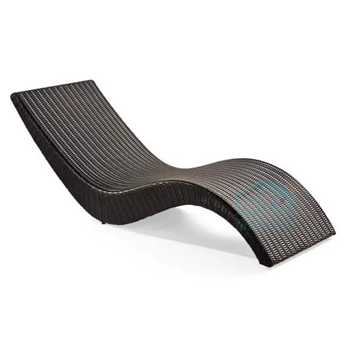 Chaise pliante d'extérieur en rotin