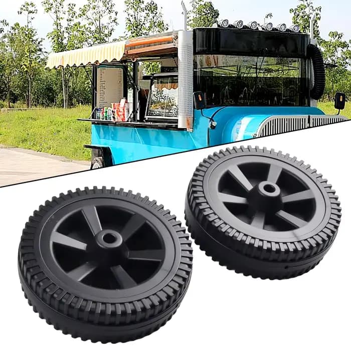 Nouvelles pièces de rechange de roues de gril 170/177mm 2 pièces/ensemble 7 pouces roue
