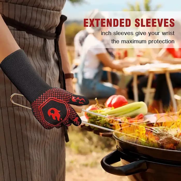 Gants de barbecue, résistants aux hautes températures