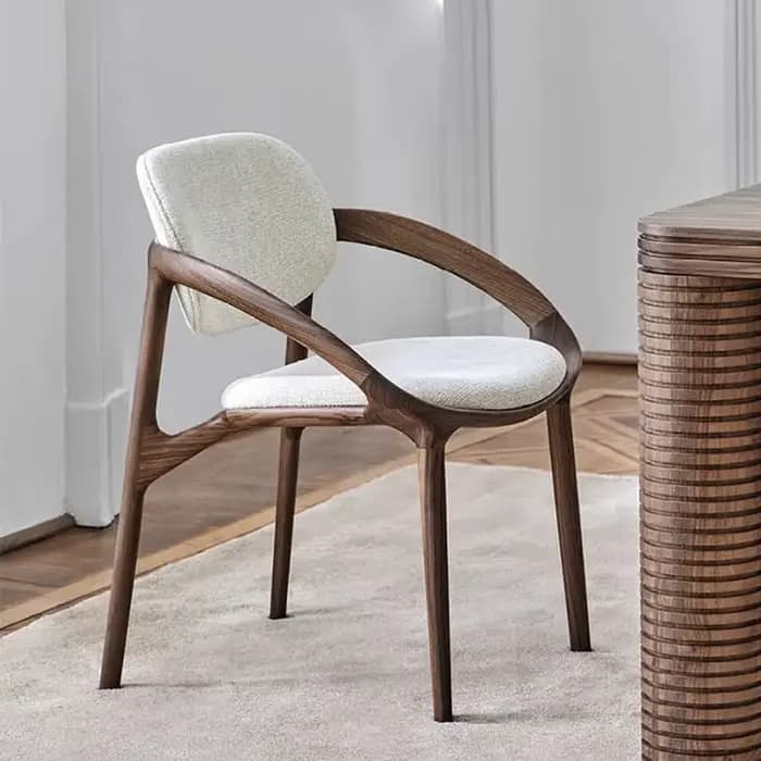 Design de luxe salle à manger chaises en plein air bois maison vanité meubles